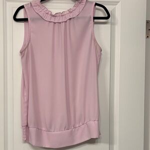 New York & Company Light Pink Sleeveless Blouse